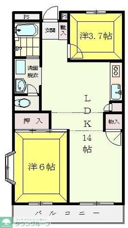 サバーブス根来の物件間取画像